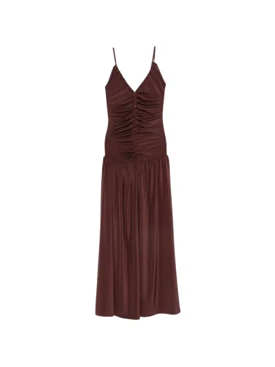 Raquel Diniz Jersey Dress In Brown