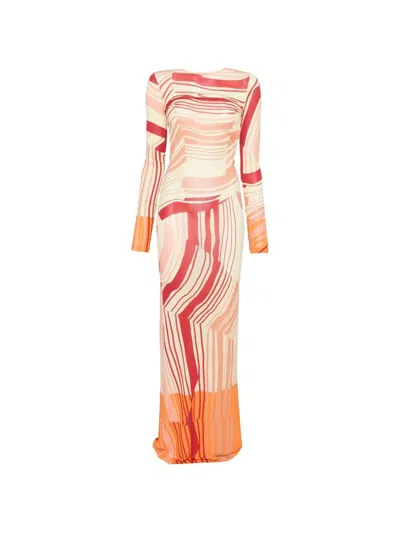 Raquel Diniz Jersey Dress In Multi