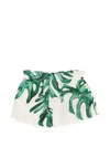 Raquel Diniz Leaf-print Elasticated Shorts In Multi