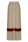 Raquel Diniz Linen And Silk Trousers With Wide Leg