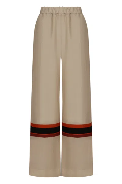 RAQUEL DINIZ RAQUEL DINIZ LINEN AND SILK TROUSERS