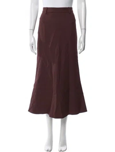 Pre-owned Raquel Diniz Long Skirt In Brown