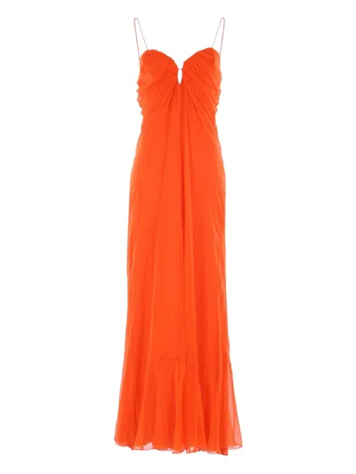 Raquel Diniz Nem Samba Maxi Dress In Orange