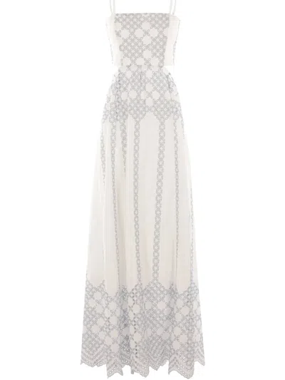 Raquel Diniz Giorgia Strappy Maxi Dress In White