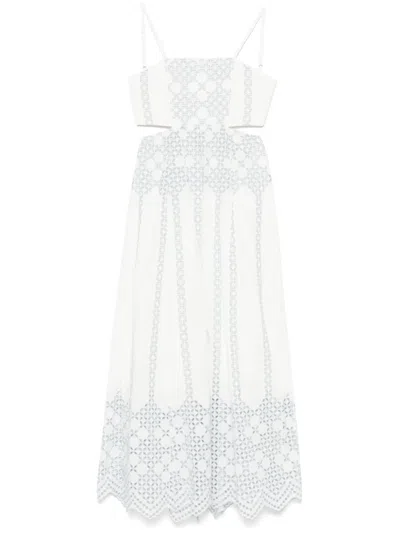 Raquel Diniz New Bali Sangallo Maxi Dress In White