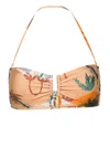 Raquel Diniz Palm Tree-print Bikini Top In Neutrals