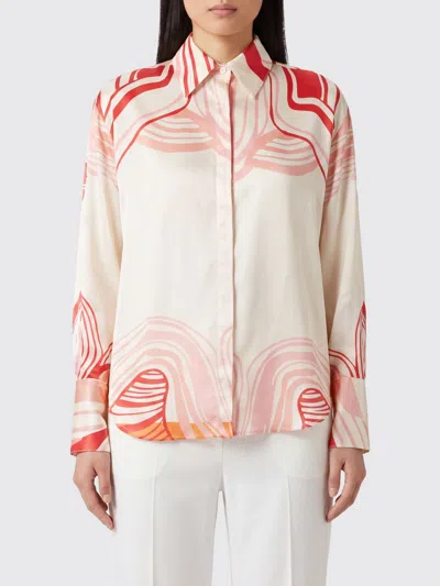 Raquel Diniz Printed Silk Shirt In Multi