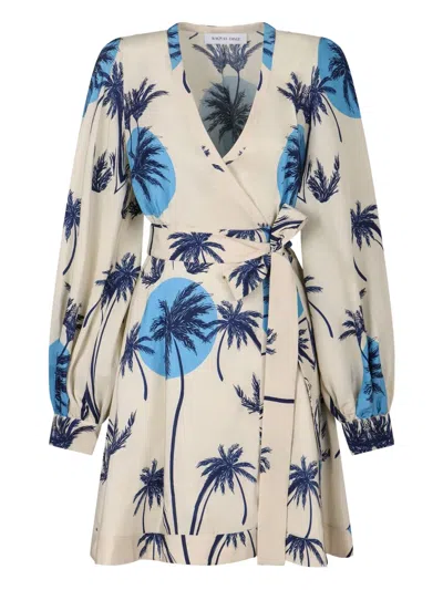 Raquel Diniz Wickelkleid Mit Print In Weiss