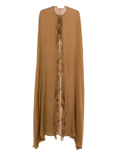 RAQUEL DINIZ 荷叶边斗篷式外套