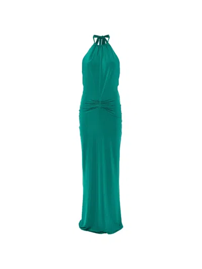 Raquel Diniz Sleeveles Maxi Dress In Green