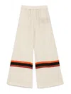 Raquel Diniz Sofia Palazzo Pants In Ivory Linen