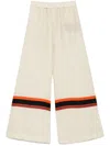 Raquel Diniz Sofia Palazzo Pants In Ivory Linen In Beige