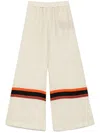 Raquel Diniz Sofia Palazzo Pants In Ivory Linen In Beige