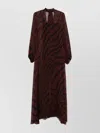 Raquel Diniz Stylish Kaftan Balloon Sleeves In Red