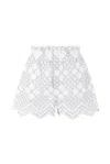 Raquel Diniz Sangallo Lace Shorts In White
