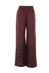 Raquel Diniz Zebra-print Wide-leg Trousers In Brown