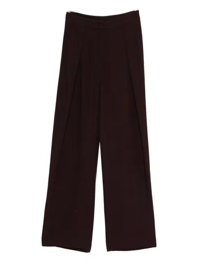 Raquel Diniz Pleated Wide-leg Trousers In Gold