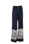 Raquel Diniz Sofia Wide-leg Trousers In Roses 4 Blue