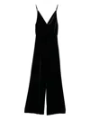 Raquel Diniz V-neck Jumpsuit With Spaghetti Straps In Black