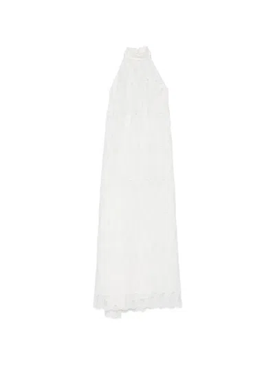 Raquel Diniz Vanna Guipure-lace Halterneck Dress In Multi
