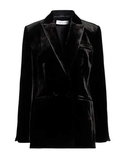 Raquel Diniz Woman Blazer Black Size 8 Rayon, Silk