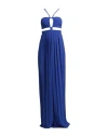 Raquel Diniz Woman Jumpsuit Bright Blue Size 6 Acetate, Silk