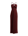 Raquel Diniz Woman Jumpsuit Burgundy Size 4 Acetate, Silk In Red