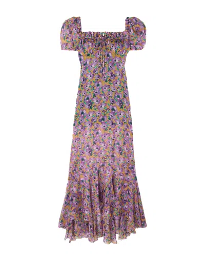 Raquel Diniz Long Dresses In Purple