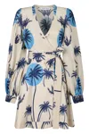 Raquel Diniz Wickelkleid Mit Print In Ecru