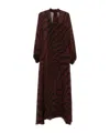 Raquel Diniz Stylish Kaftan Balloon Sleeves In Brown