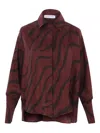 Raquel Diniz Zebra-print Shirt In Gold