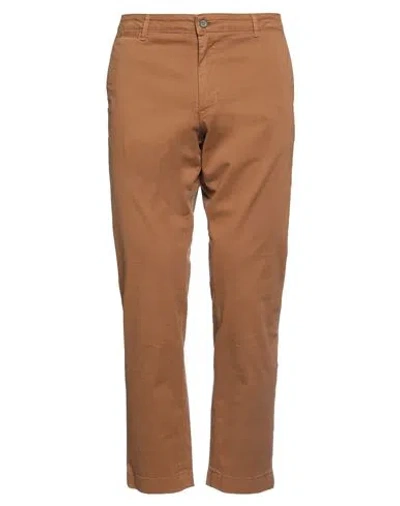 Rar Man Pants Camel Size 28 Cotton, Elastane In Beige