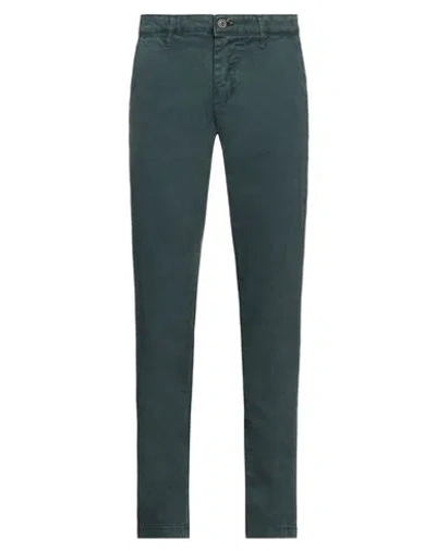 Rar Man Pants Deep Teal Size 28 Cotton, Elastane In Green