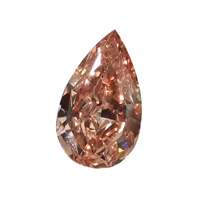 Pre-owned Rare Colors 2 Carat Gia Certified Fancy Deep Brown-pink Vs2 Pear Shape Diamond In Multi