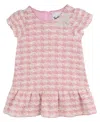 Rare Editions Baby Girl Tweed Dress In Pink