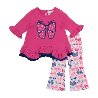 Rare Editions Baby Girls 2-pc. Legging Set In Pink