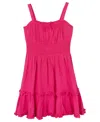 Rare Editions Big Girls Lined Sundress In Fuchsia