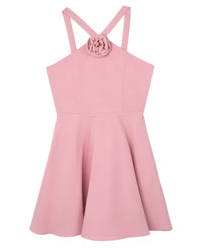 Rare Editions Kids' Big Girls Skater Party Dress In Pink
