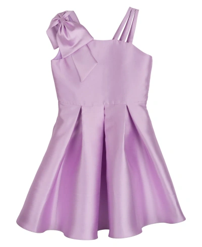Rare Editions Kids' Big Girls Sleveless Asymmetrical Social Dress In Lilac