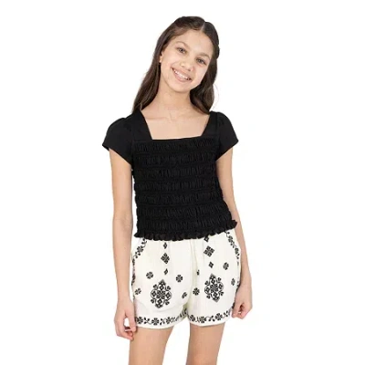 Rare Editions Big Kid Girls 2-pc. Short Set In Black