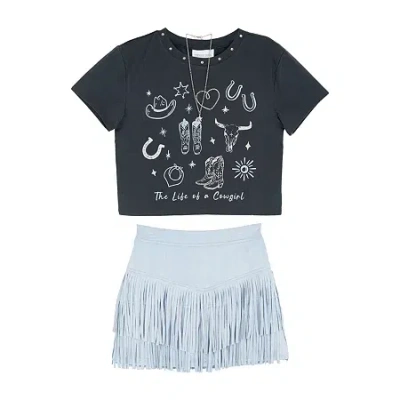 Rare Editions Big Kid Girls 2-pc. Skirt Set In Multi