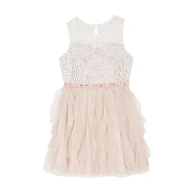 Rare Editions Big Kid Girls Sleeveless A-line Dress In White