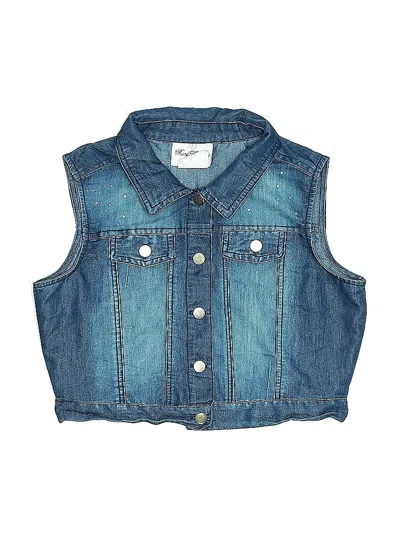 Pre-owned Rare Editions Kids' Denim Vest In Blue