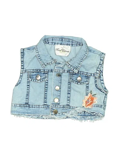 Pre-owned Rare Editions Kids' Denim Vest In Blue
