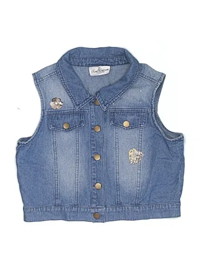 Rare Editions Kids' Denim Vest In Blue