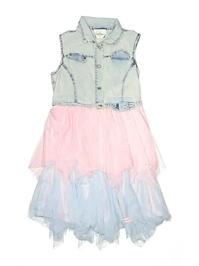 Pre-owned Rare Editions Kids' Dress In Blue