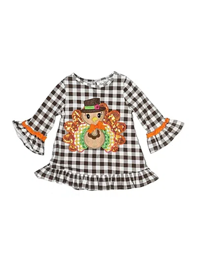 Pre-owned Rare Editions Kids' Dress In Brown