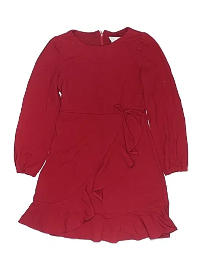Pre-owned Rare Editions Kids' Dress In Burgundy