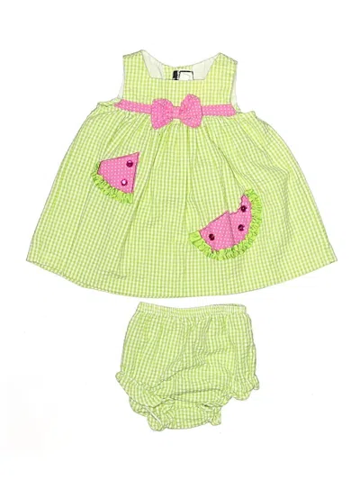 Pre-owned Rare Editions Babies' Dress In Green