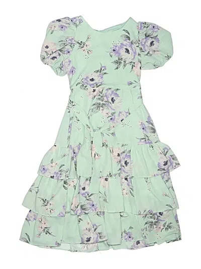 Pre-owned Rare Editions Kids' Dress In Green